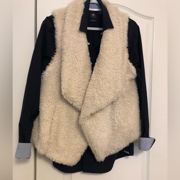 Black all cotton long button up shirt, unisex, cool cuffs, medium - Picture 8 of 8